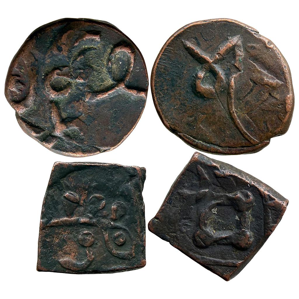 IPS Jhabua State Gopal Singh Set of 2 Coins Copper Paisa