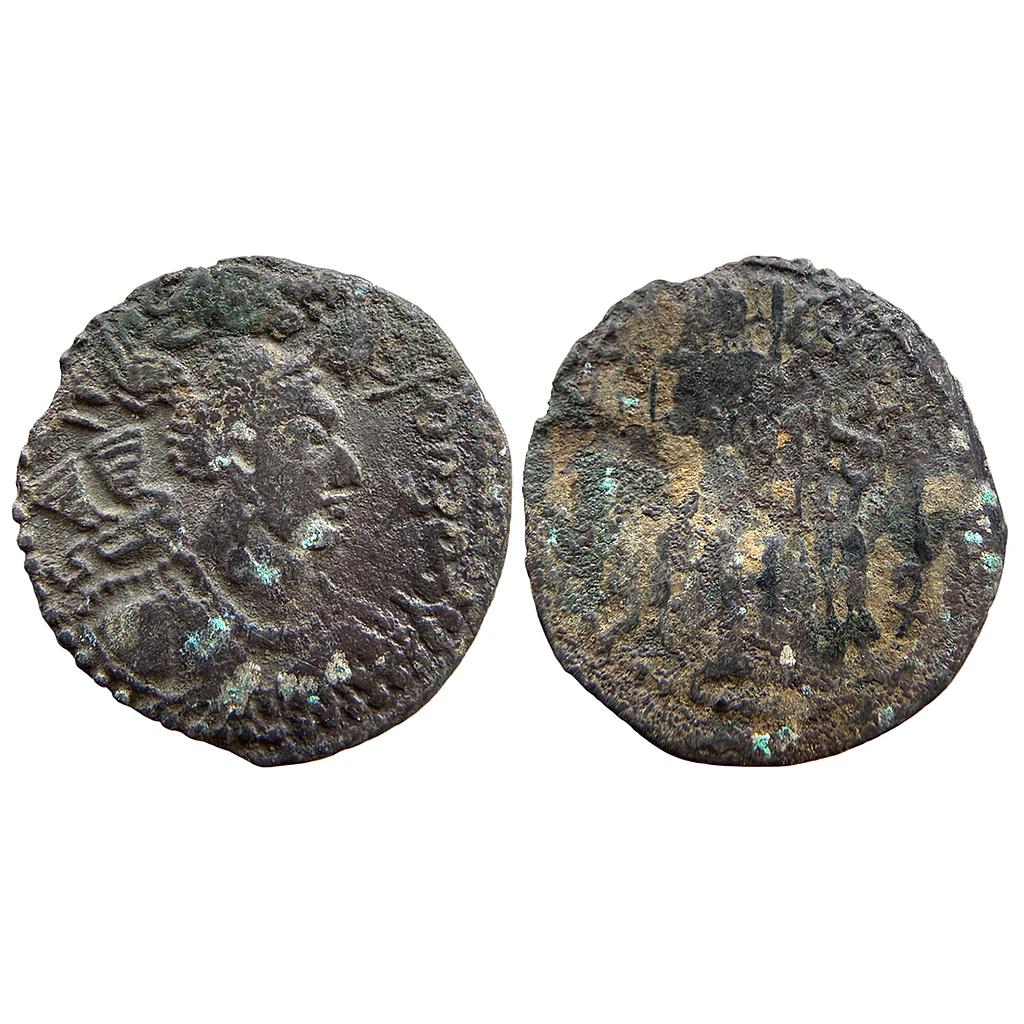 Ancient Kabul Region Nezak Huns Napki Malka Copper Unit