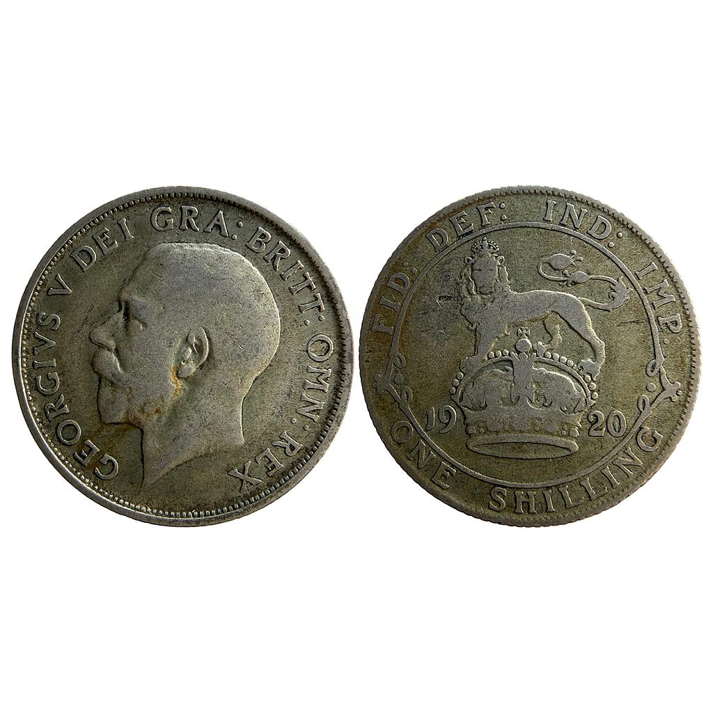 United Kingdom George V 1920 AD Silver (.500) 1 Shilling