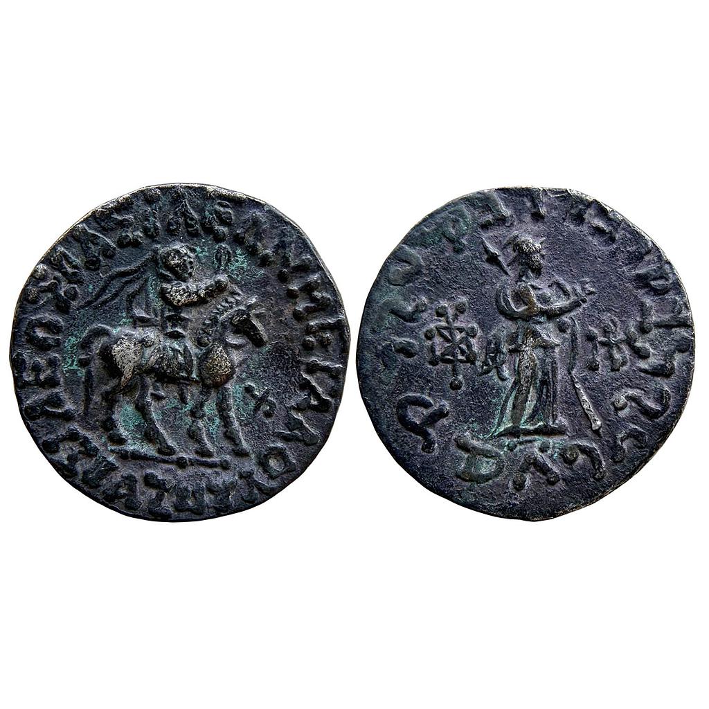 Ancient Indo-Scythians Azes Silver Tetradrachm Indian Standard