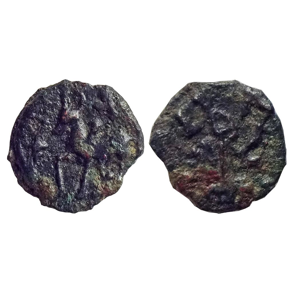Ancient, Post-Mauryan, Guild Issue, Navikasa (Boatman), Cast Copper Unit