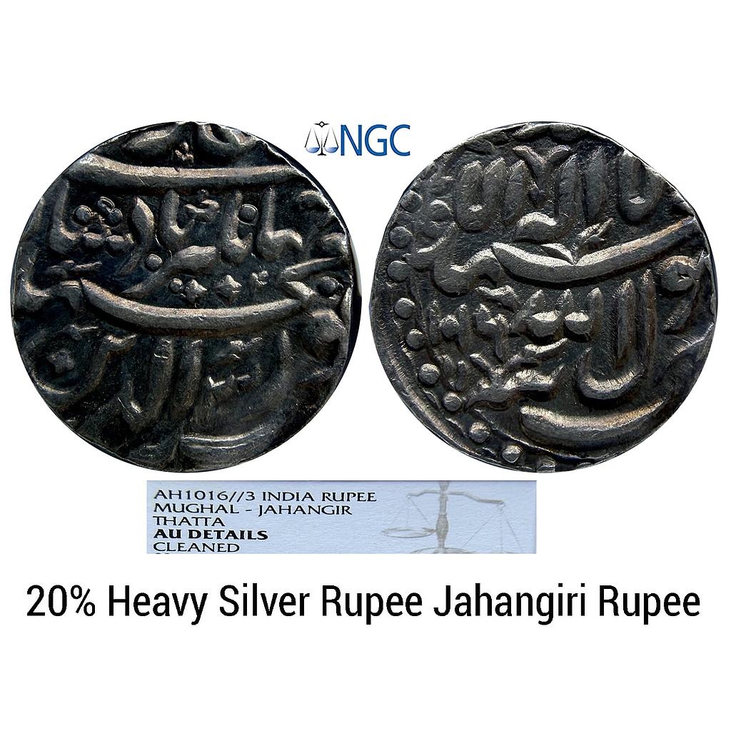 Mughal Jahangir Tatta Mint Silver Jahangiri Rupee 20% Heavy weight