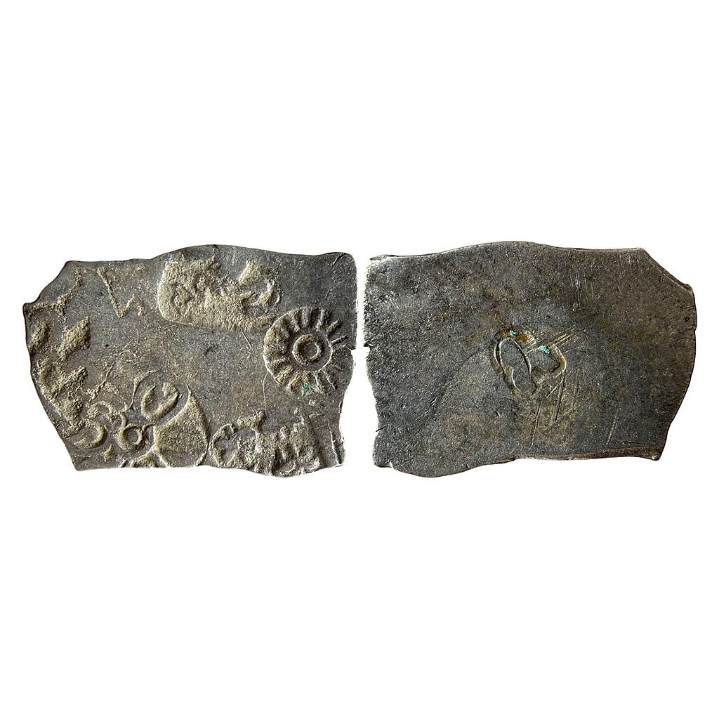 Ancient Punch Marked Coinage Mauryan Magadha Imperial Series IVd 400 Type Silver Karshapana
