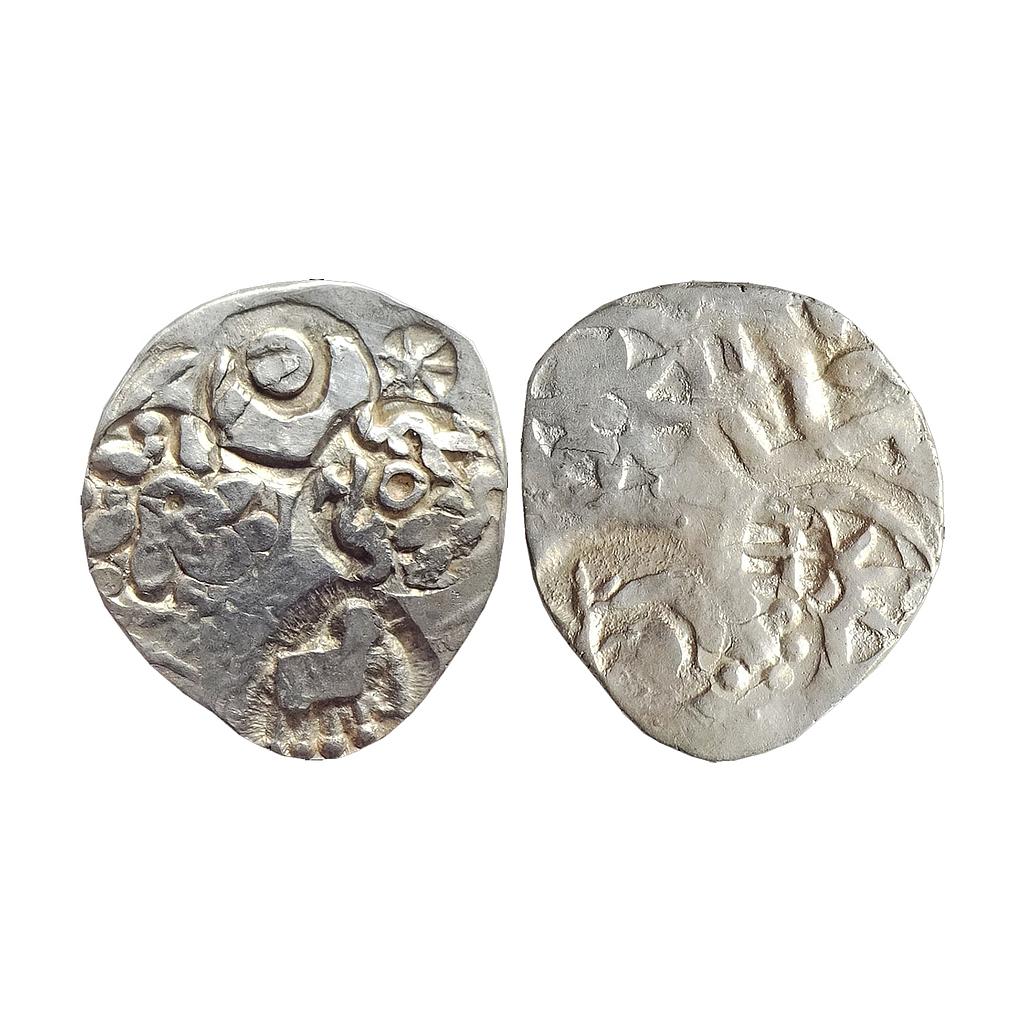 Ancient, Archaic Series, Punch Marked Coinage, attributed to Chedi Janapada, Silver Karshapana