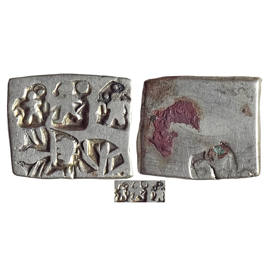 Ancient, Archaic Series, Punch Marked Coinage, attributed to Magadha Imperial series, Silver Karshapana