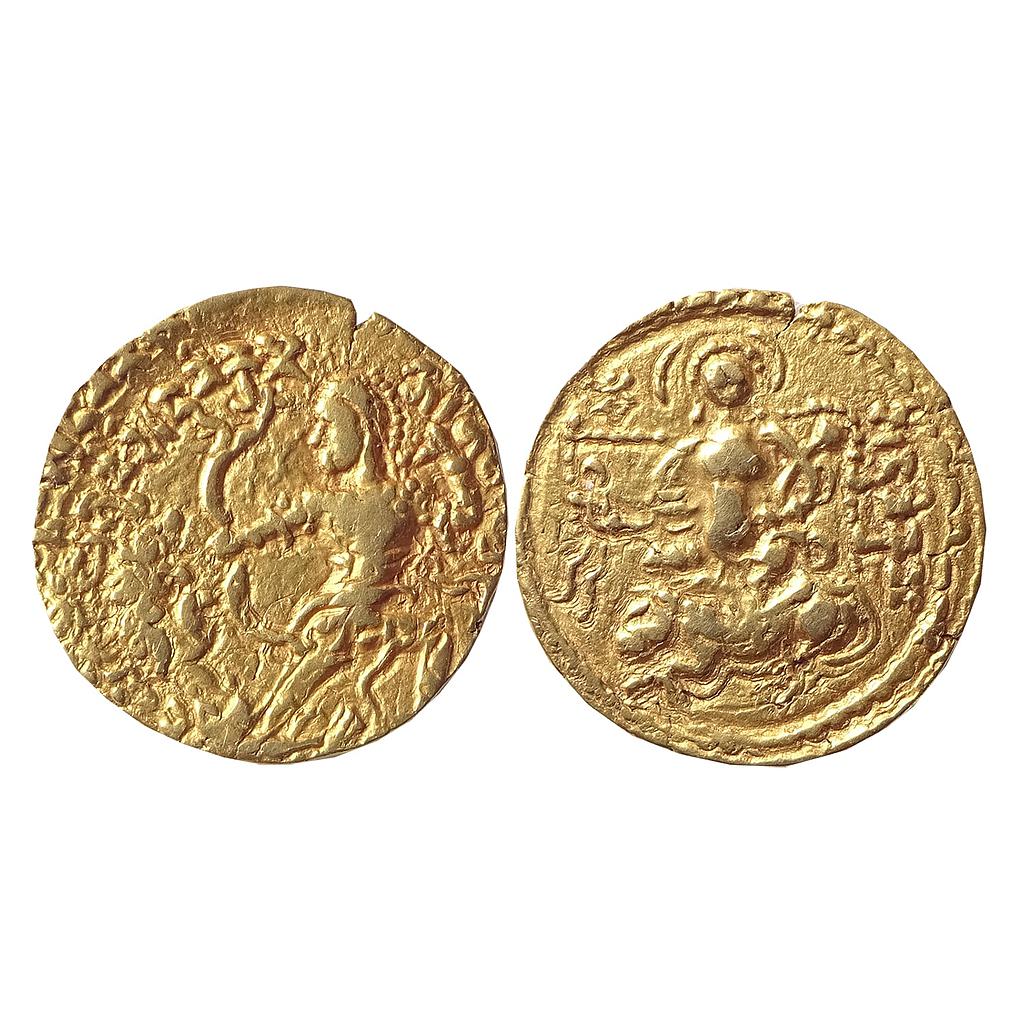 Ancient, Guptas, Chandragupta II, ’Lion-Slayer’ type, Gold Dinar