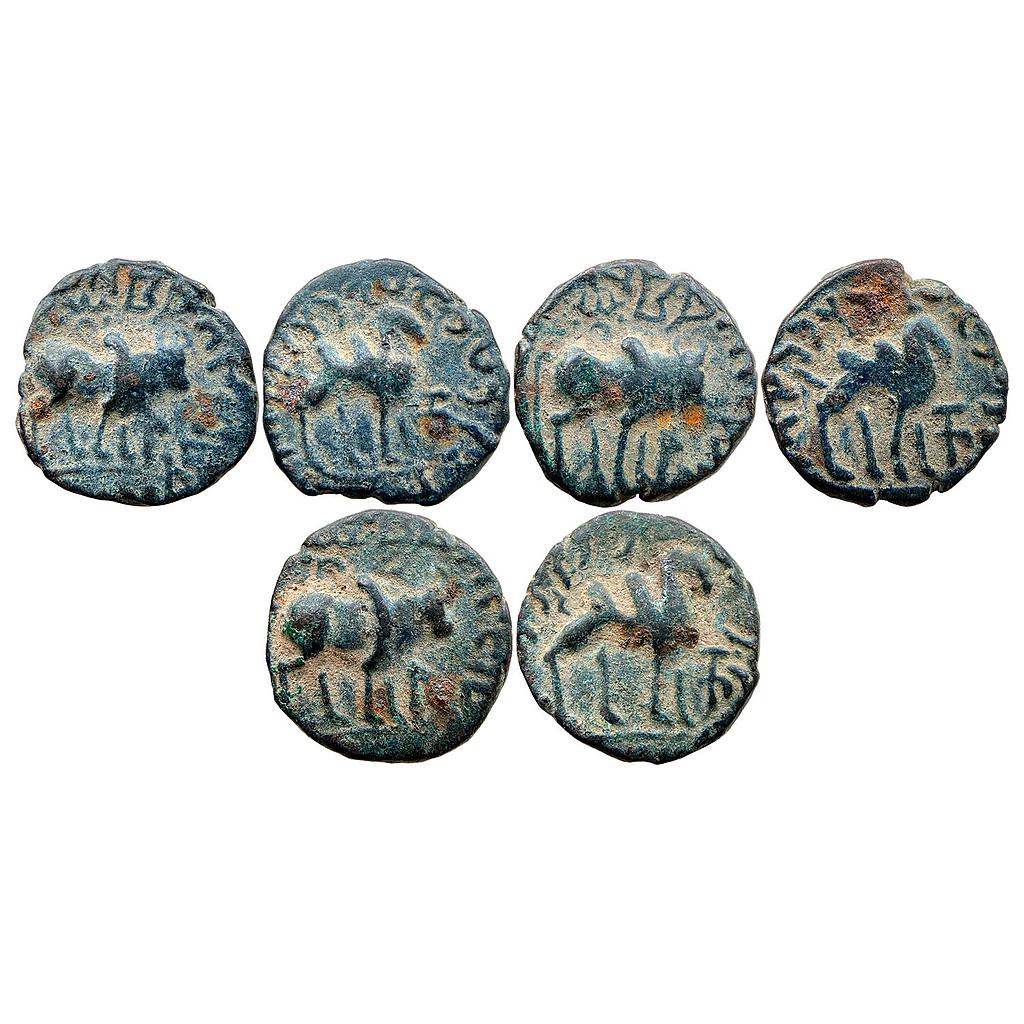 Ancient Kushans Vima Takha Set of 3 Coins Bronze Drachm