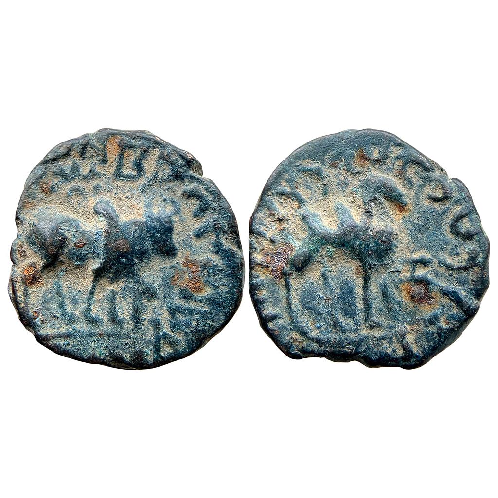 Ancient Kushans Vima Takha Bronze Drachm