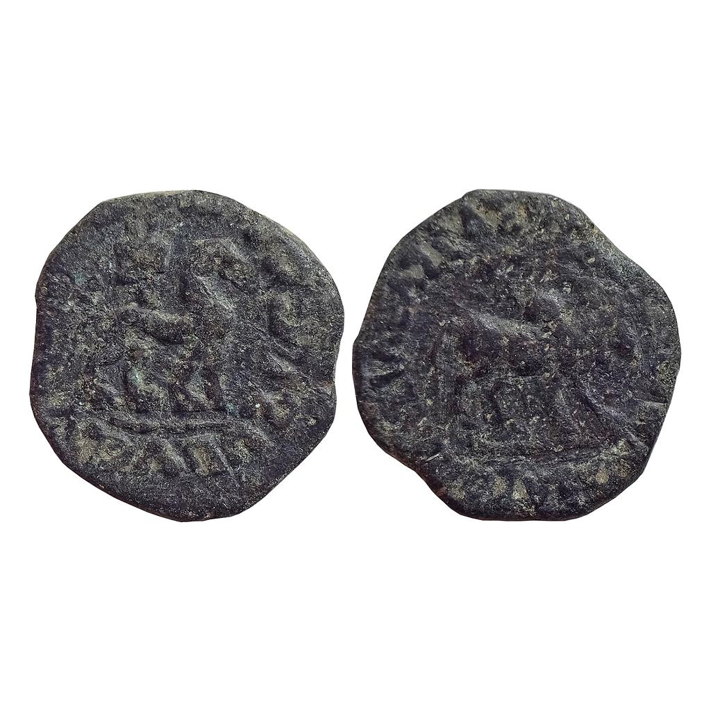 Ancient, Indo-Scythians, Azes II, Copper Hexachalkon