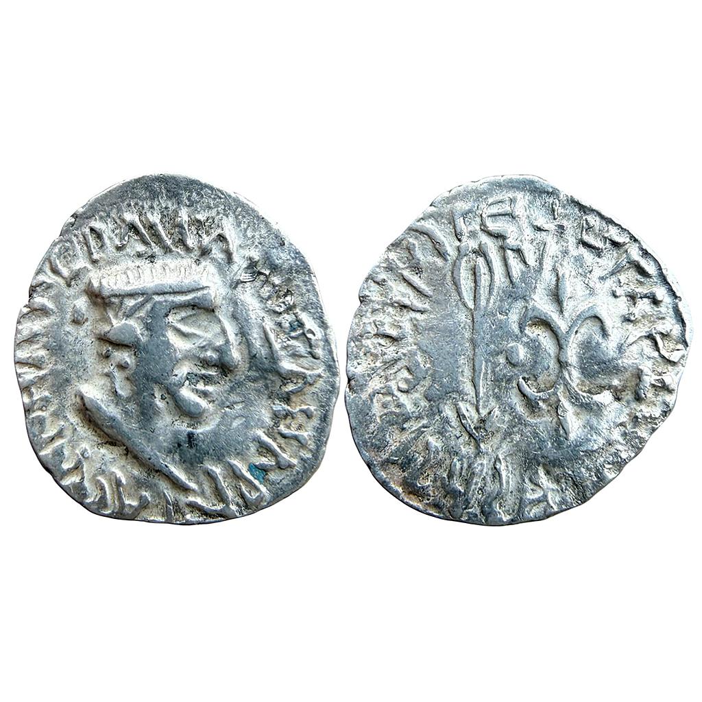 Ancient Western Kshtrapas Ksharata Dynasty Nahapana Silver Dramma