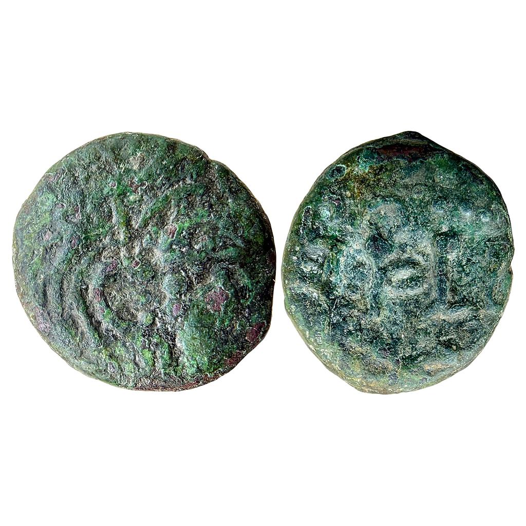 Hindu Medieval Rashtrakutas Dhruva Copper Unit