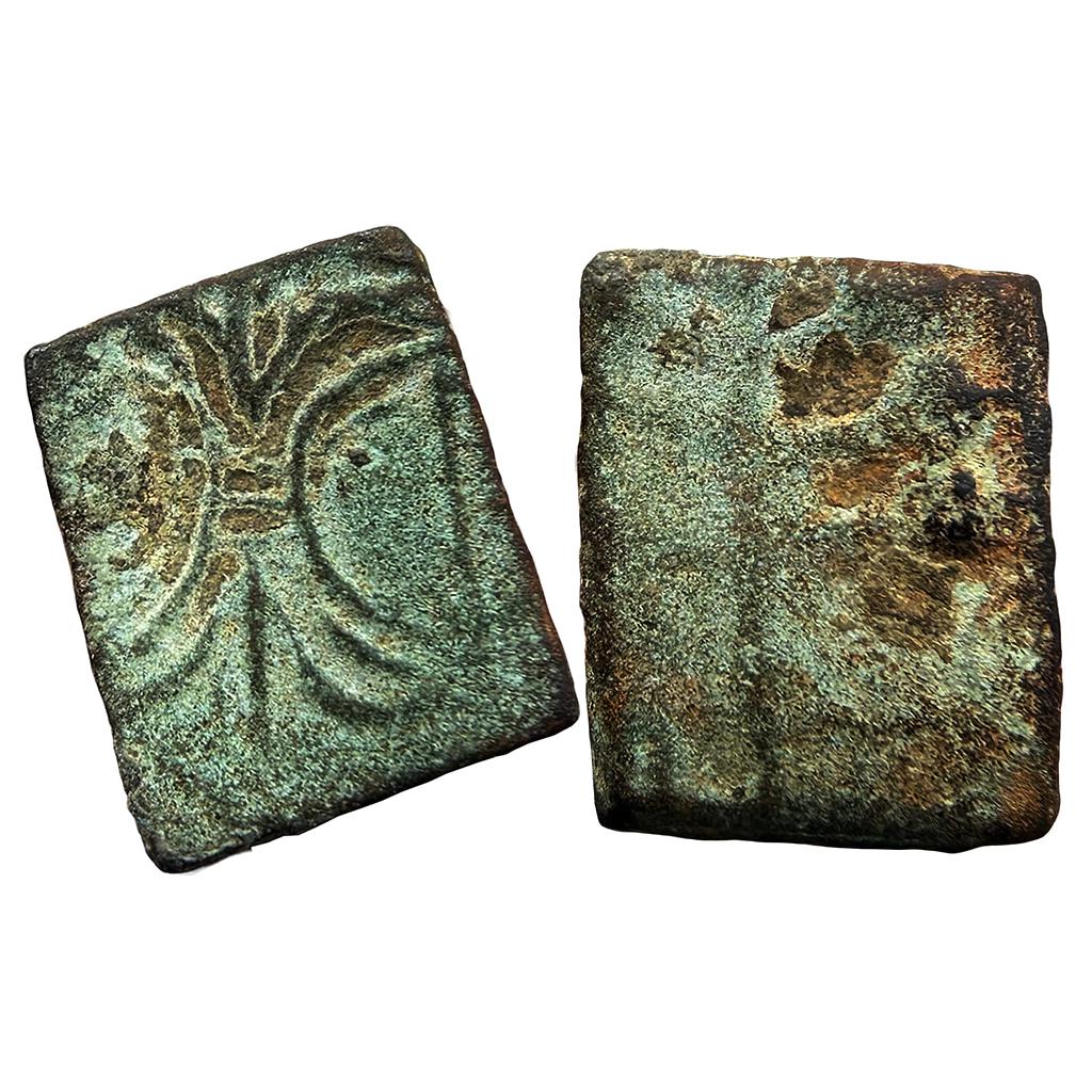 Ancient Western Kshatrapas Kshaharata family Nahapana Newasa-Paithan type Copper Unit