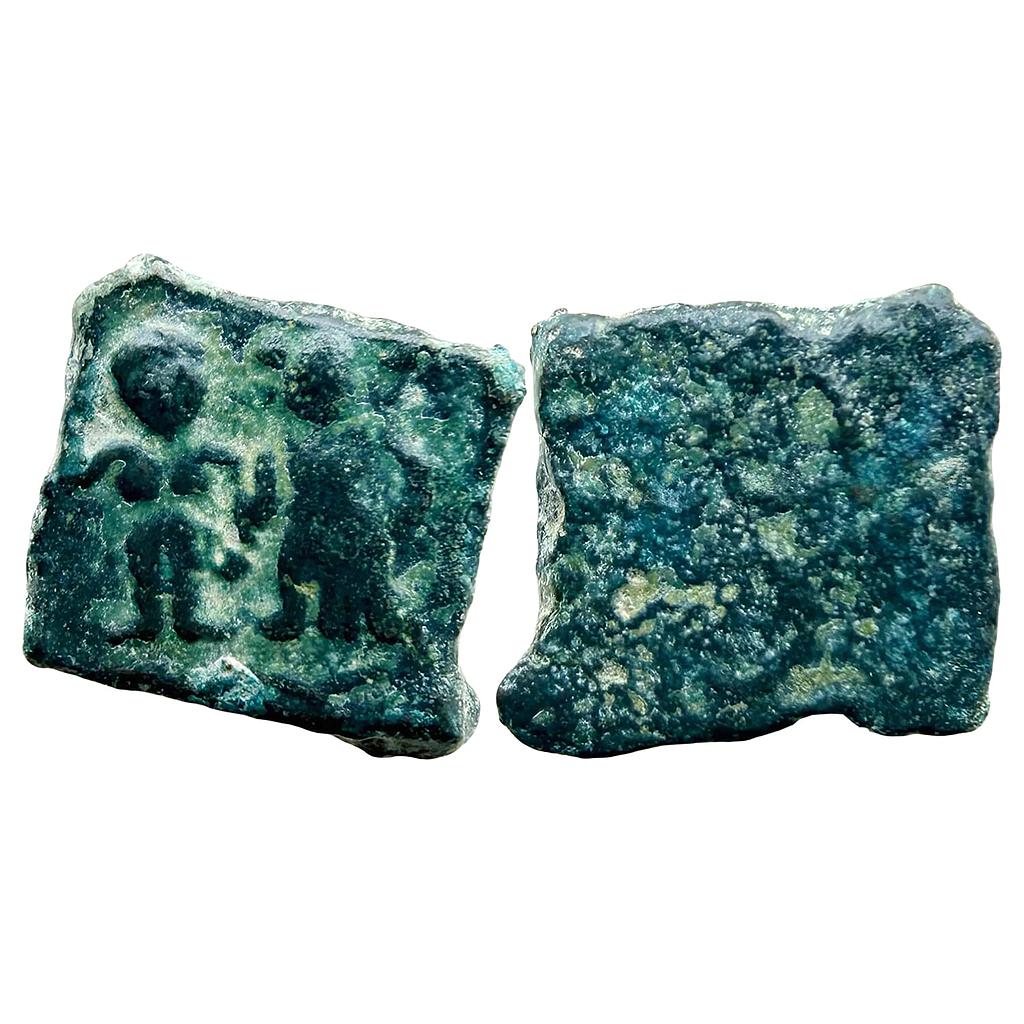 Ancient Ujjain Anonymous Mithuna type Copper Unit
