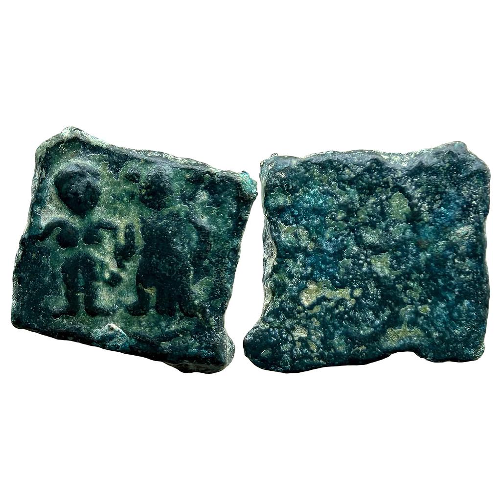 Ancient Ujjain Anonymous Mithuna type Copper Unit