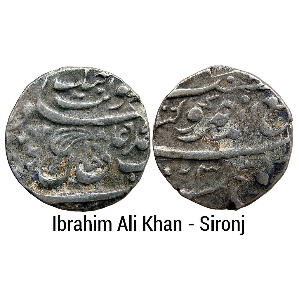 IPS Tonk State Muhammad Ibrahim Ali Khan INO Victoria Empress Sironj Mint Silver Rupee