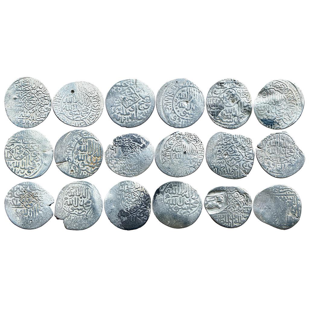 Shaybanids Muhammad Shaybani Khan Great Grandson of Genghis Khan Assorted Set of 9 Silver Shahrukhi
