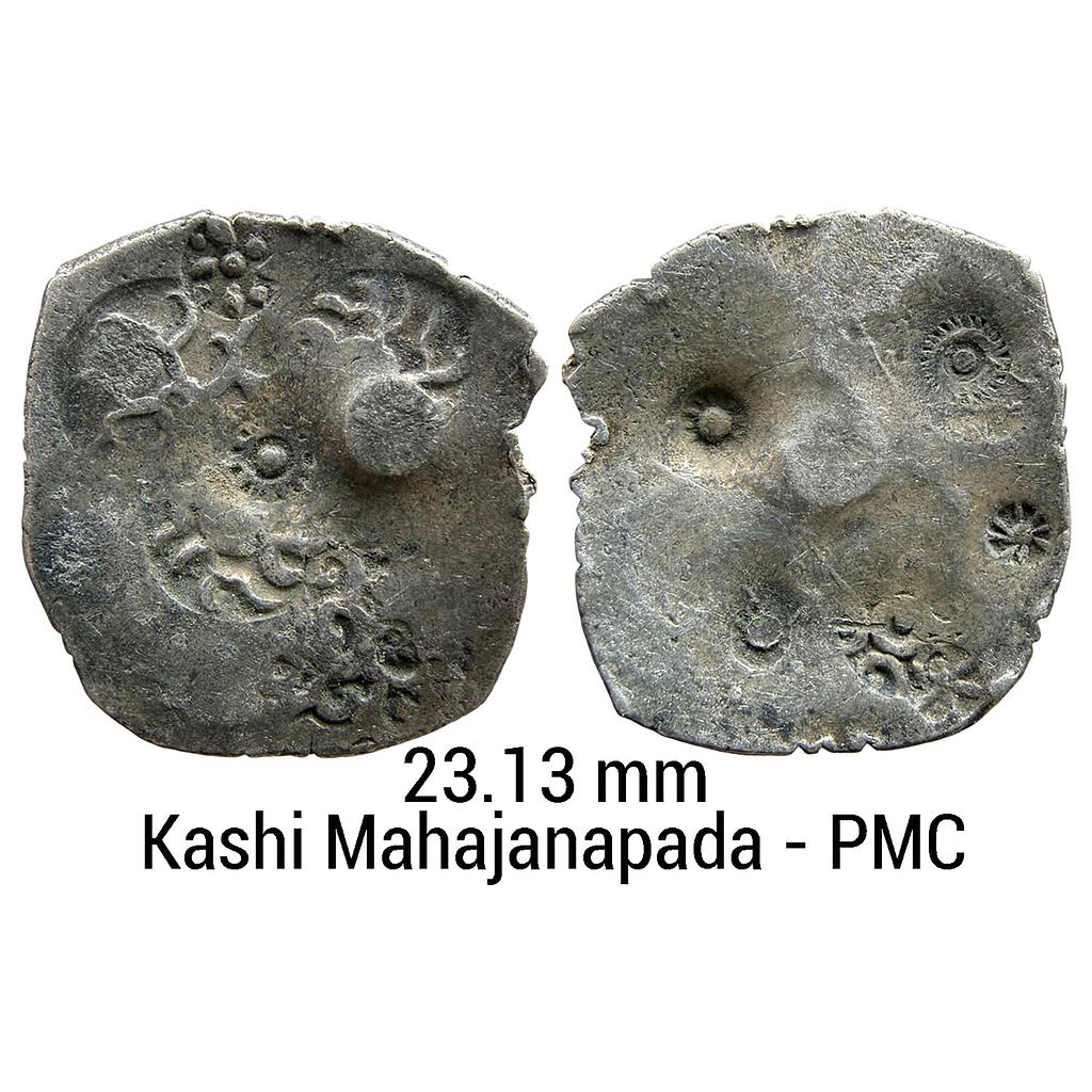 Ancient Punch Marked Coinage Middle Ganga Valley Kashi Mahajanapada Silver Vimshatika