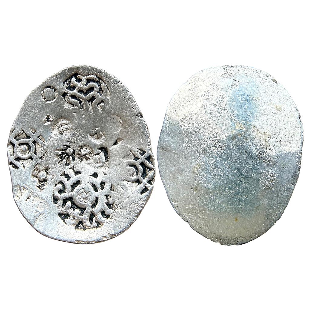 Ancient Punch Marked Coinage Middle Ganga Valley Kashi Mahajanapada Silver Vimshatika