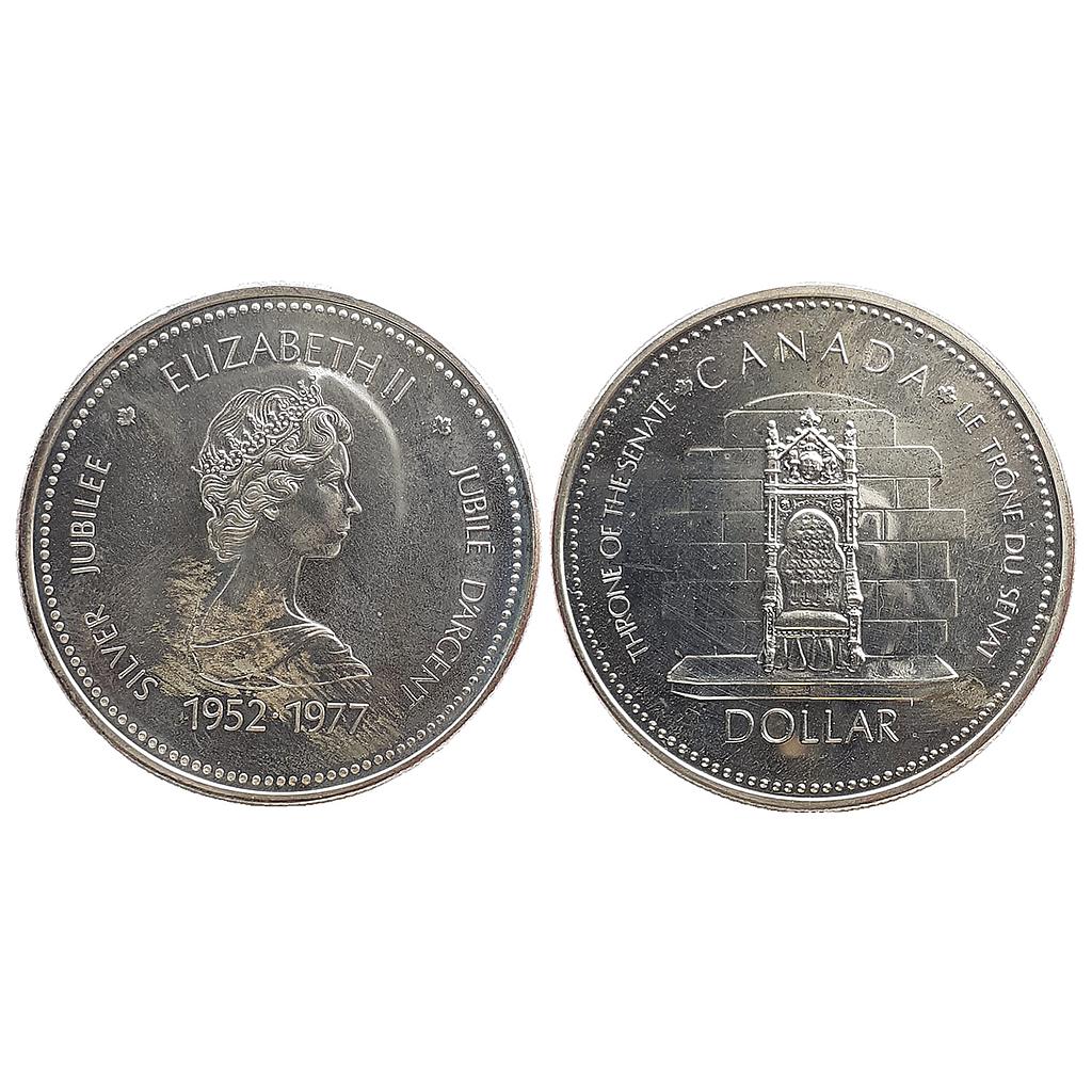 Canada Elizabeth II 1977 AD Royal Canadian Mint of Ottawa Silver (.500) 1 Dollar