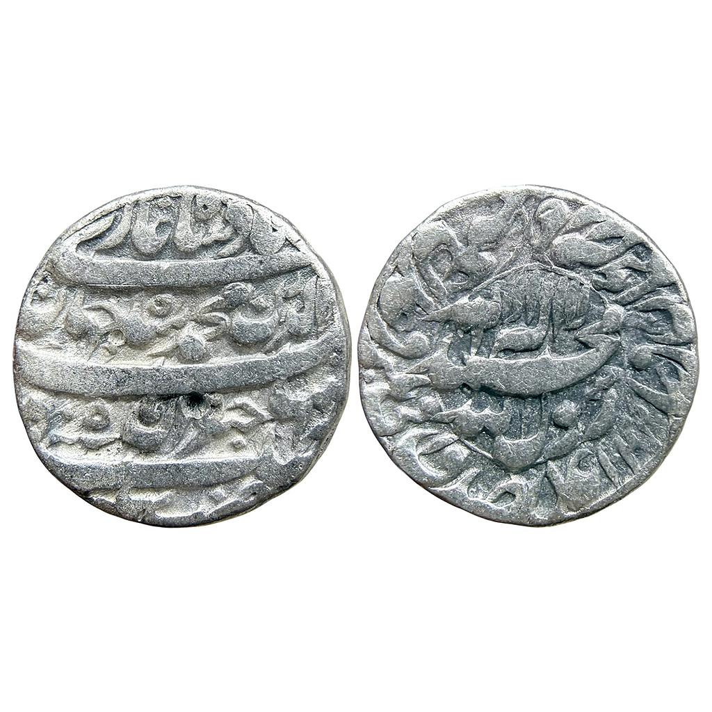 Mughal Shah Jahan Bhakkar Mint Silver Rupee