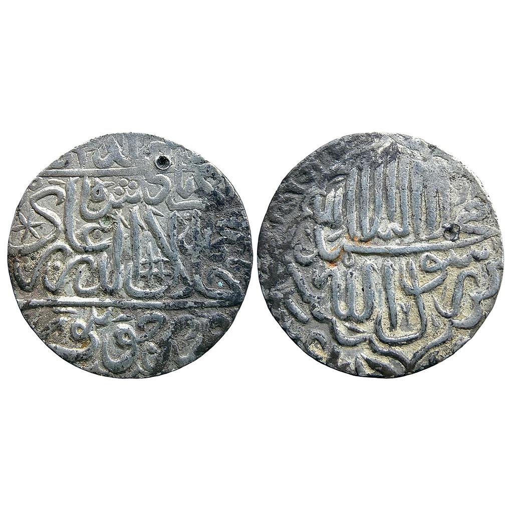 Mughal Akbar Jaunpur Mint Silver Rupee