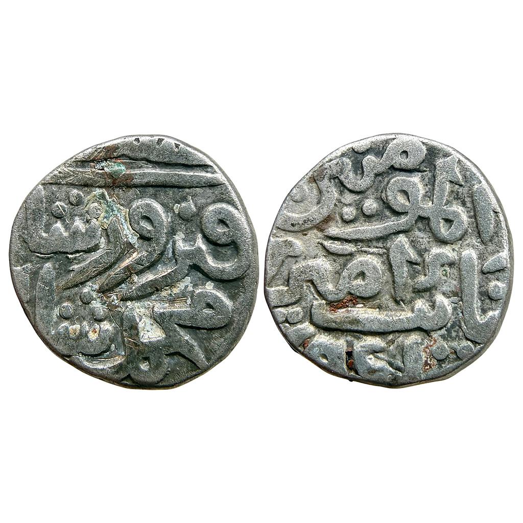 Delhi Sultan Tughlaqs Muhammad bin Firuz No Mint Billon Tanka (96 Rati)