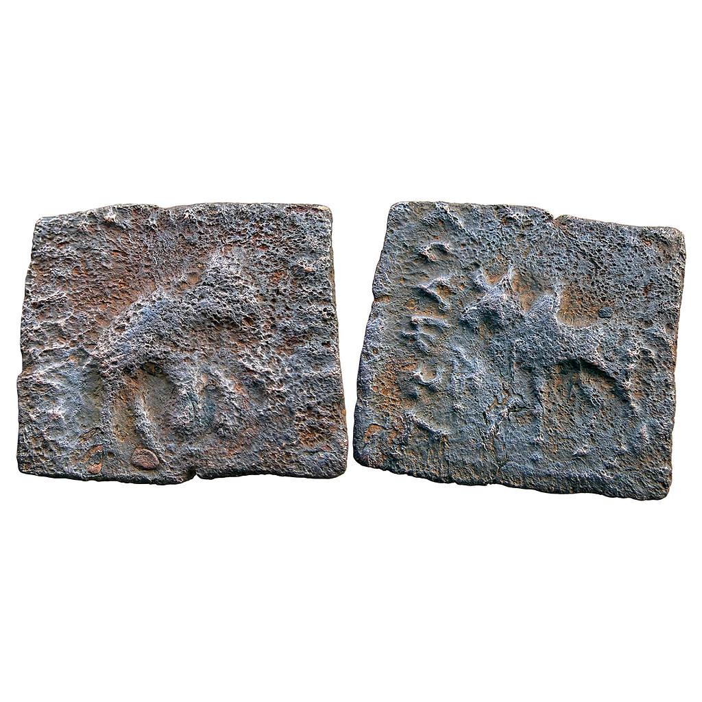 Ancient Indo-Greeks Heliocles II Bronze Quadruple
