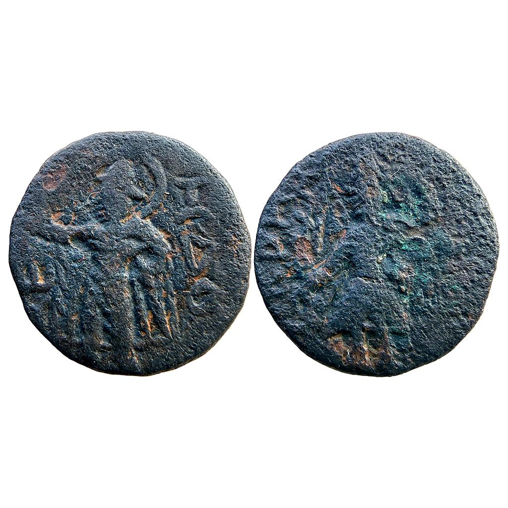 Ancient Kushans Kanishka I Copper Drachm