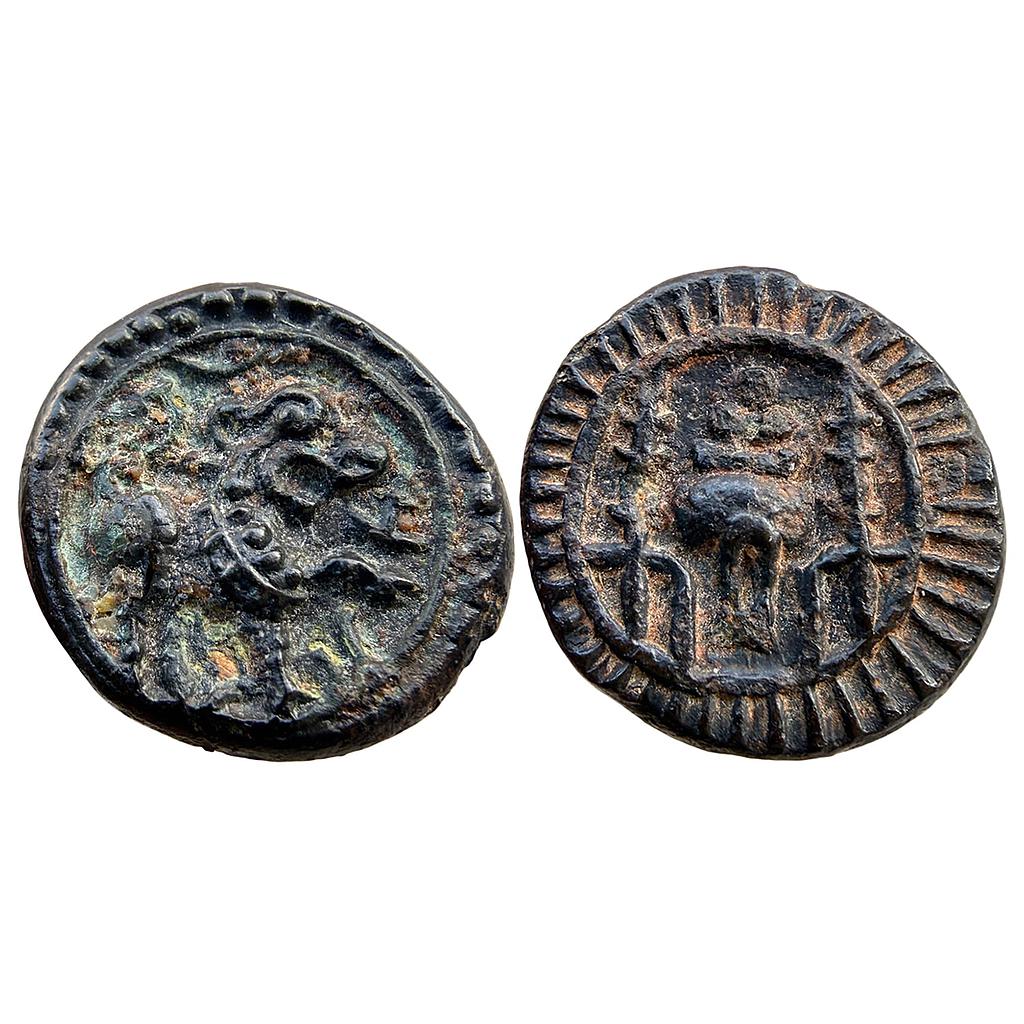 Ancient Vengi Region Vishnukundins Copper Alloy Unit