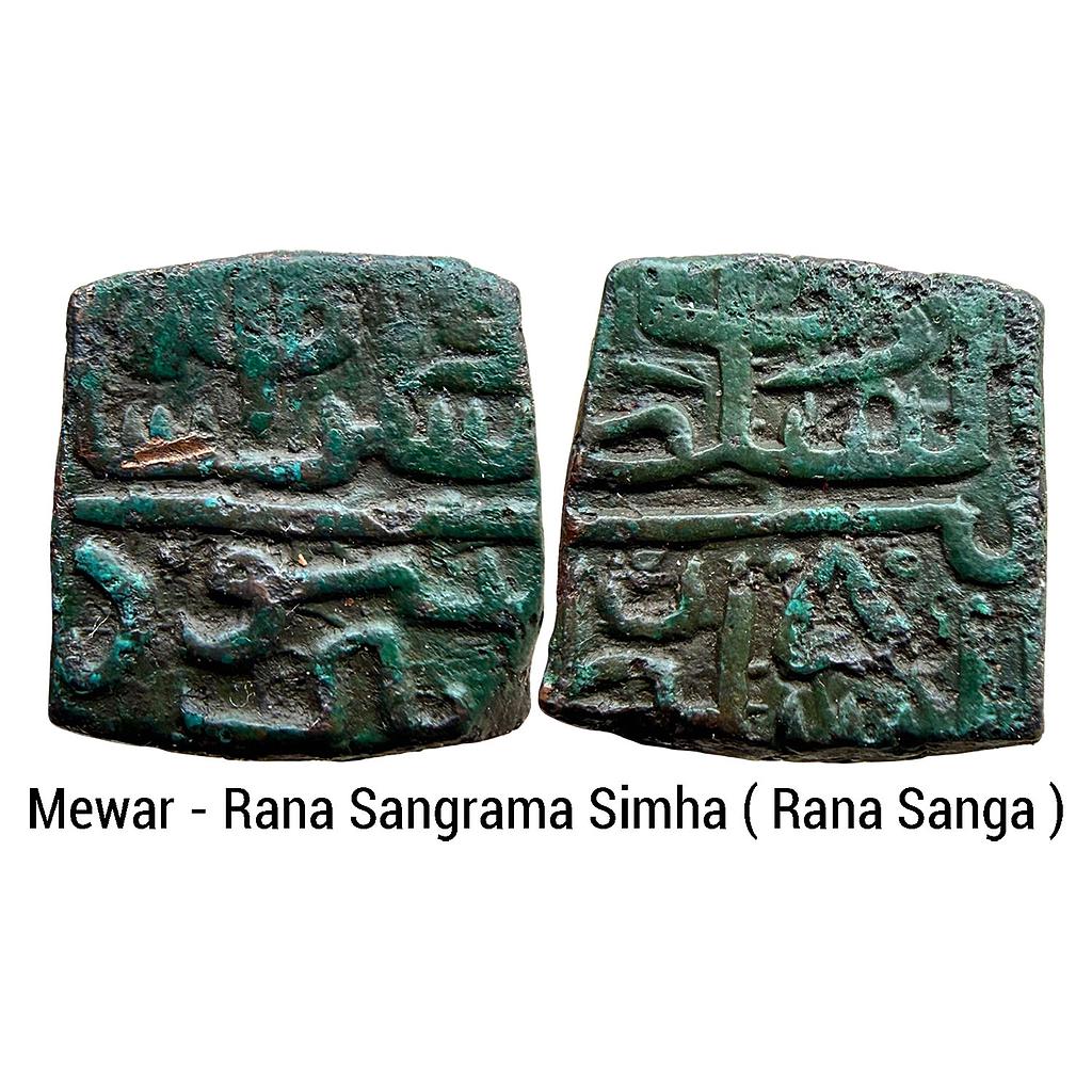 Ranas of Mewar Rana Sangrama Simha or Sanga Copper Falus