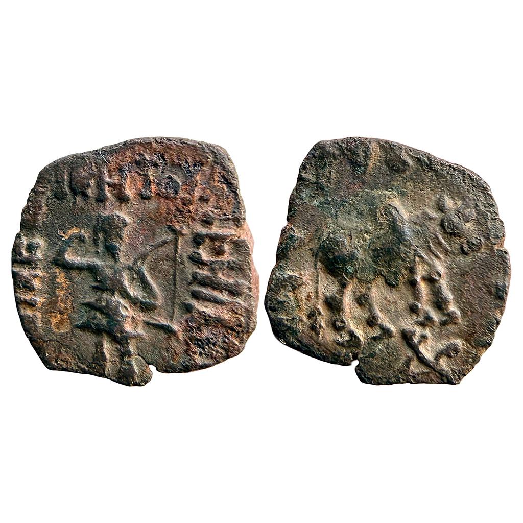 Ancient Indo-Greeks Artemidoros Bronze Unit