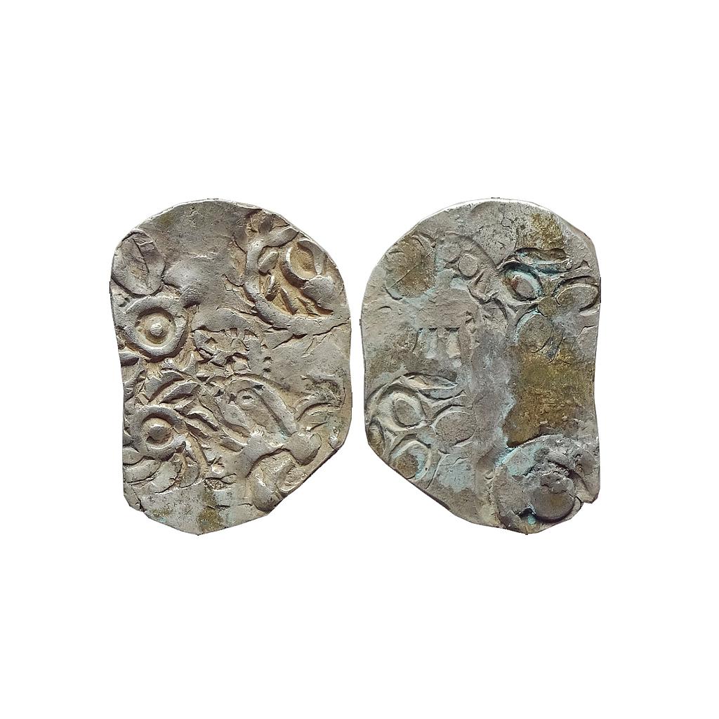 Ancient, Archaic Series, Punch Marked Coinage, Chedi re-struct by Vatsa janapada, Silver karshapana