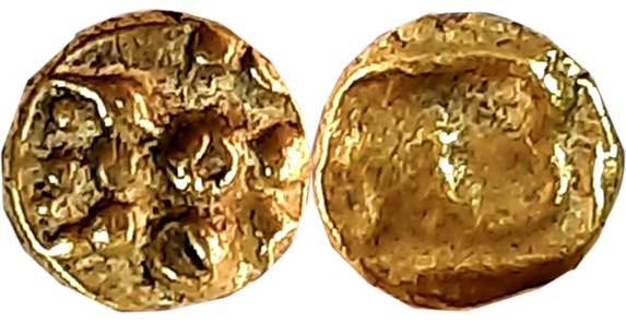 Hindu Medieval Chalukyas of Kalyana Gold Fanam