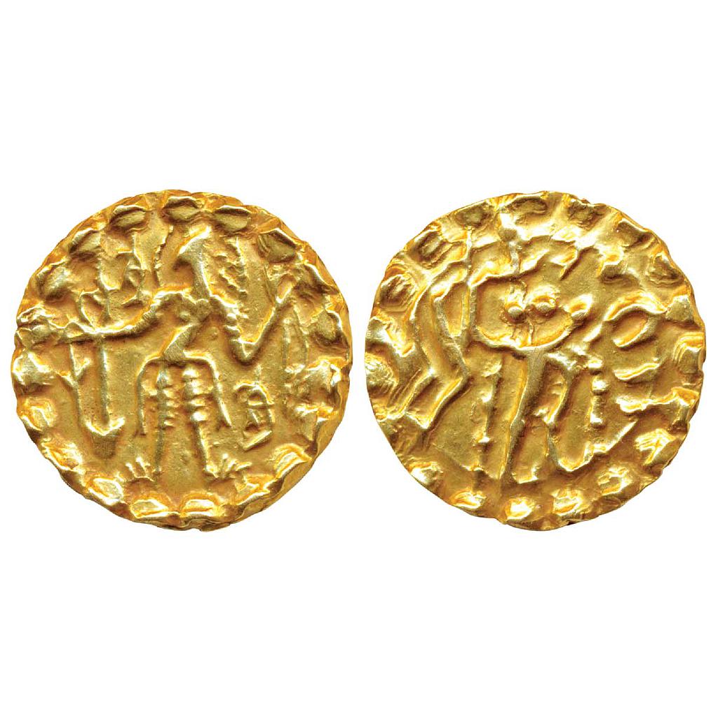 Ancient Post Guptas Samatata Mainamati Region Eastern Bengal Sridharanarata Gold Dinar