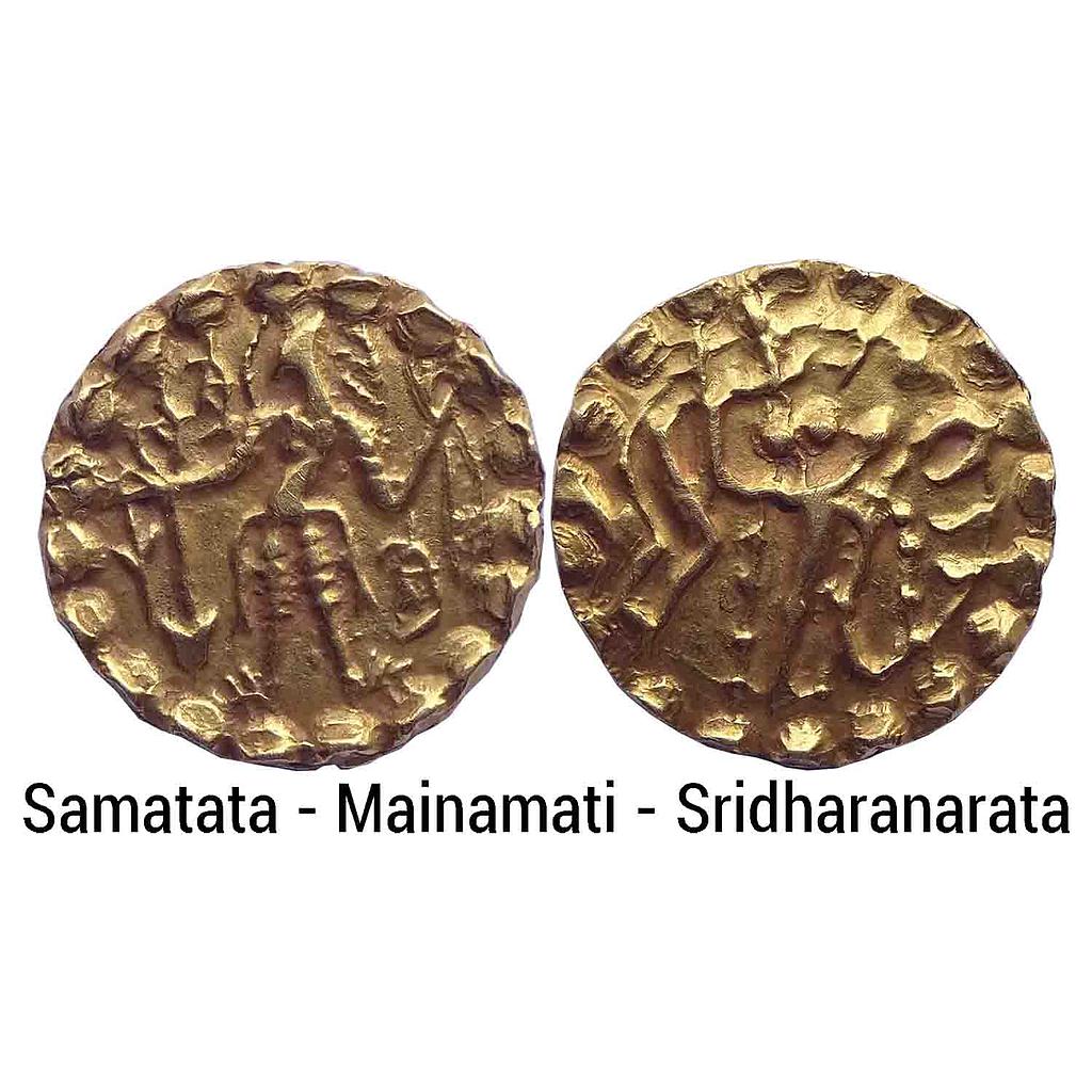 Ancient Post Guptas Samatata Mainamati Region Eastern Bengal Sridharanarata Gold Dinar