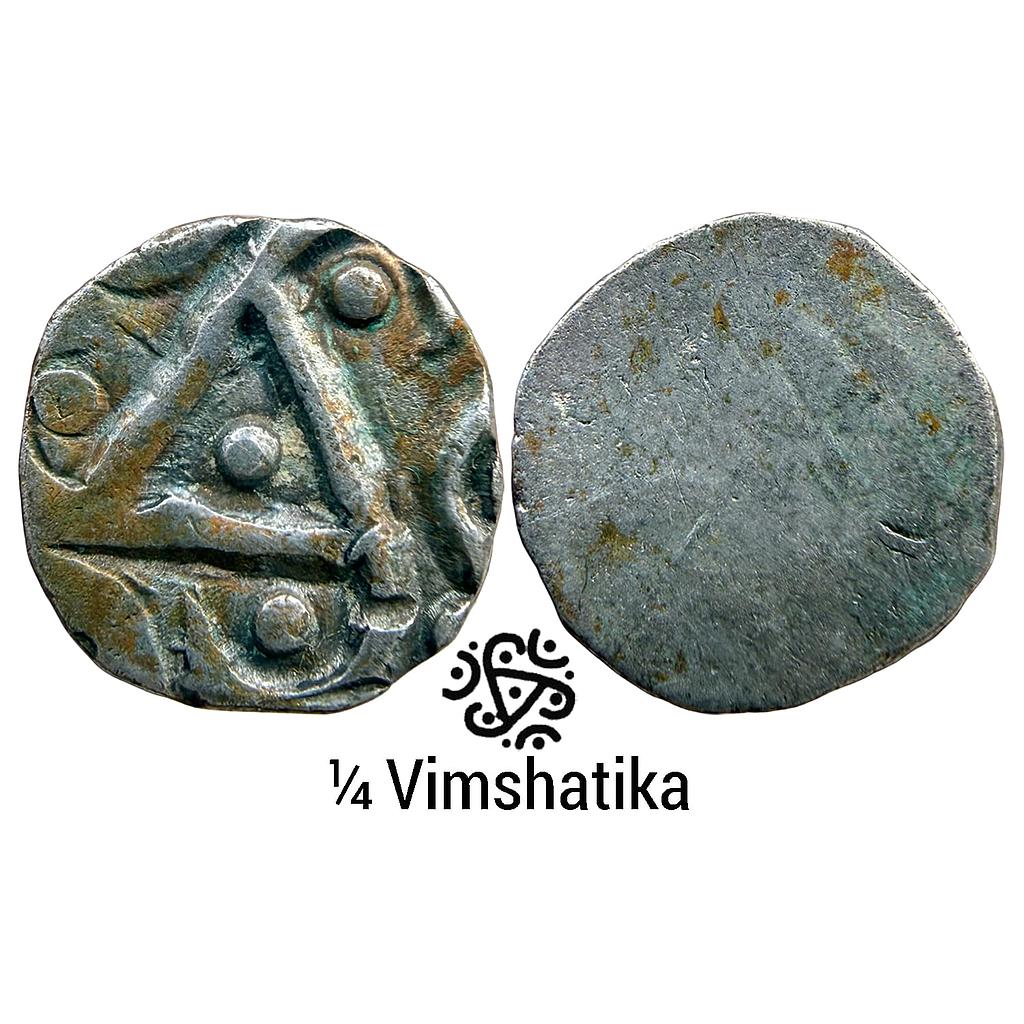 Ancient Haryana Region Sugh Series Generally identified as Babyal Hoard type Silver Quarter Vimshatika