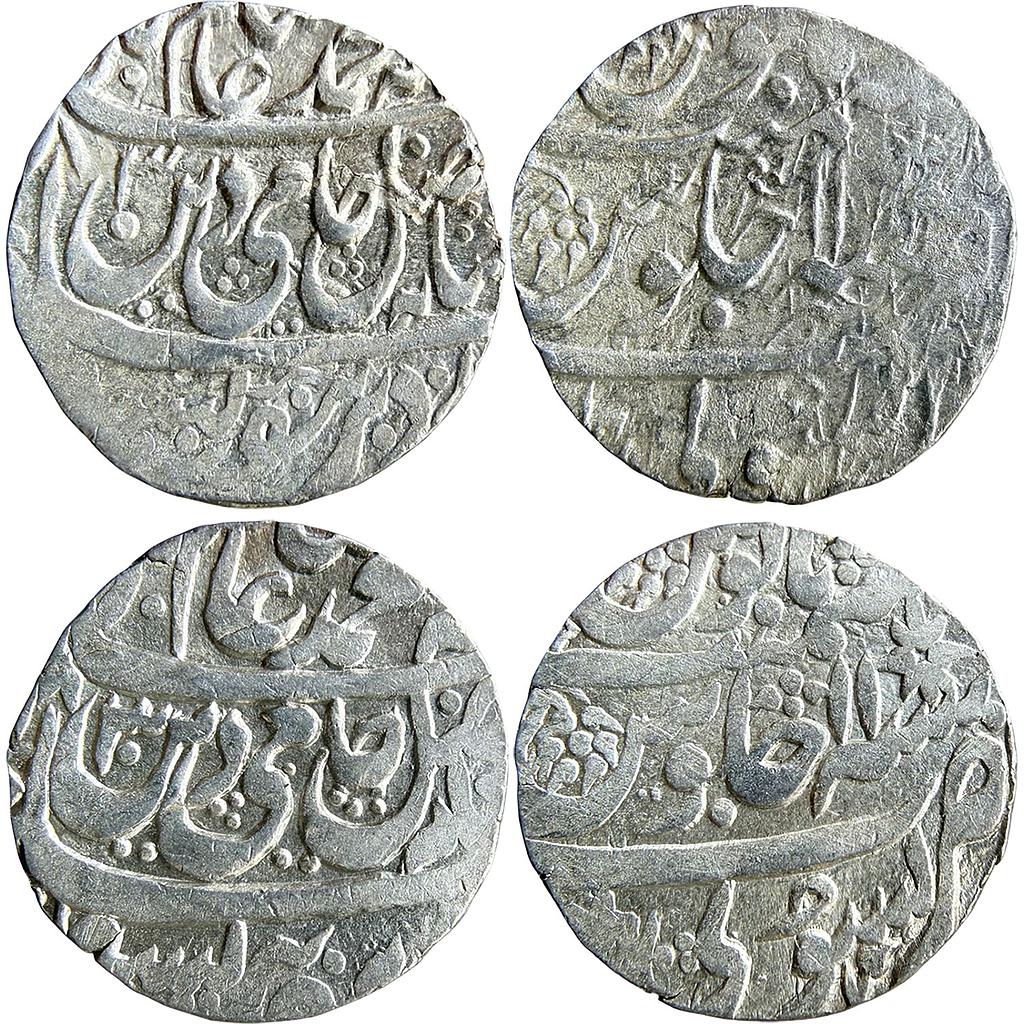 IK Rohilkhand Hafiz Rehmat Khan INO Shah Alam II Bisauli Mint Set of 2 Coins Silver Rupee