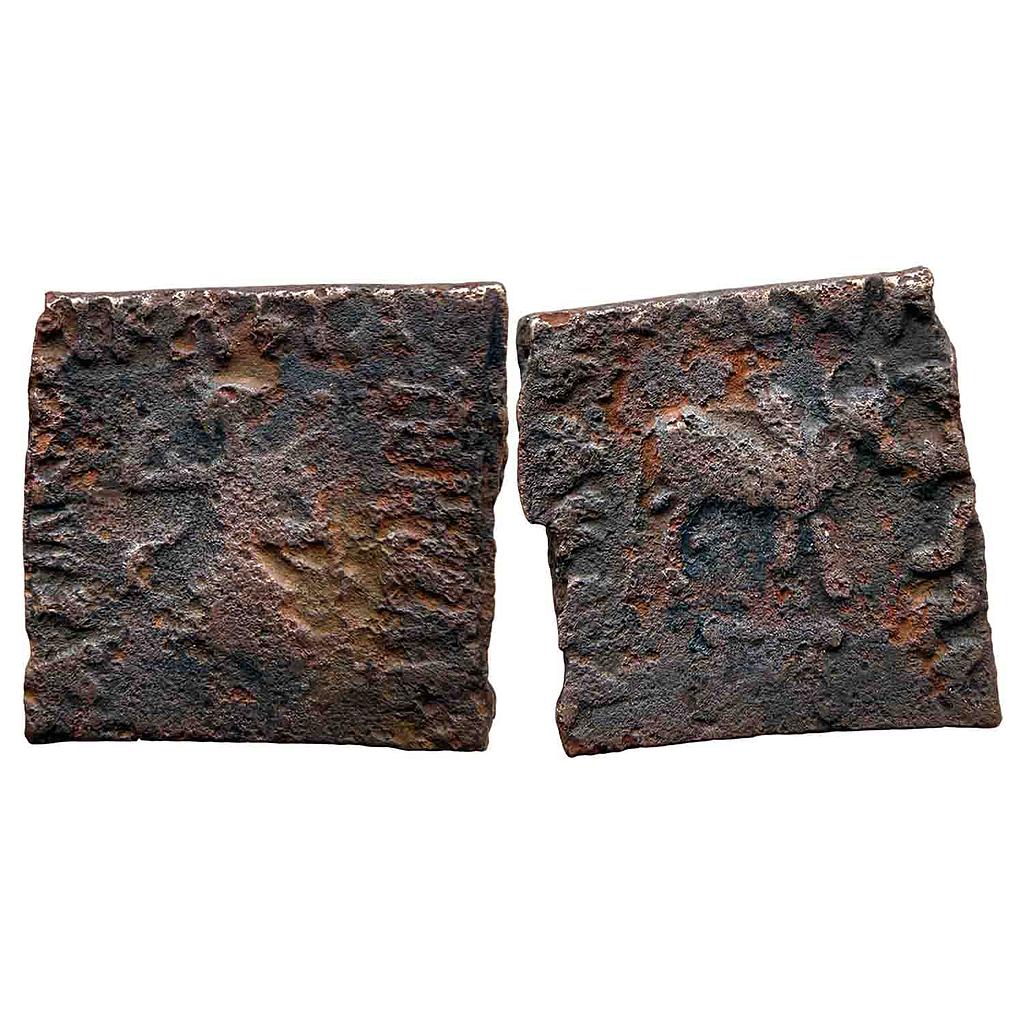 Ancient Indo-Greeks Artemidoros Bronze Hemi Obol