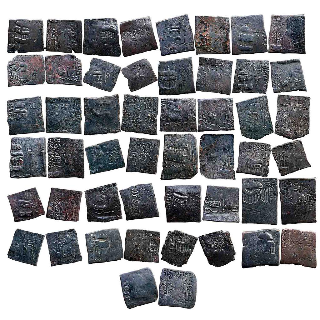 Ancient Tribal Republic Audumbaras Set of 25 Coins Copper Unit