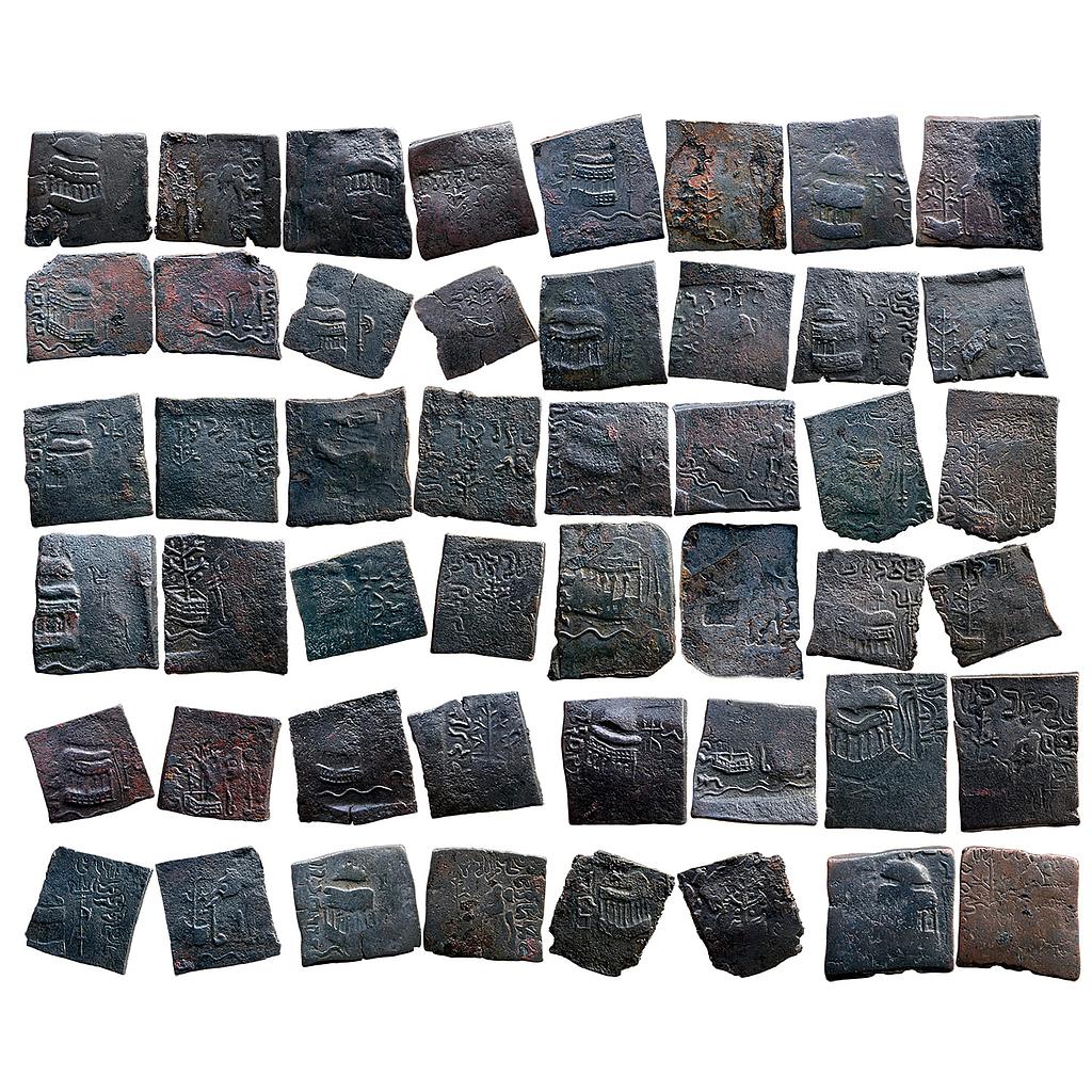 Ancient Tribal Republic Audumbaras Set of 24 Coins Copper Unit