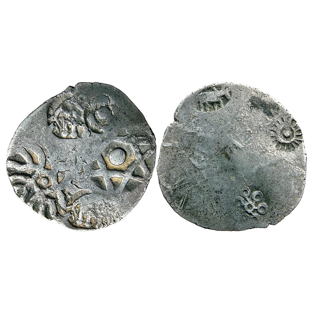 Ancient Punch Marked Coinage Middle Ganga Valley Kashi Mahajanapada Silver Vimshatika