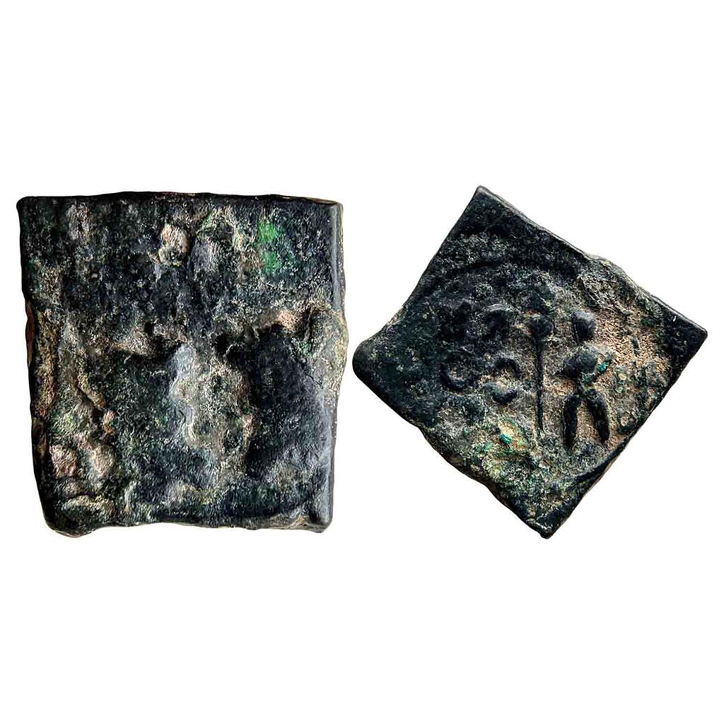 Ancient Saurashtra Region Post Mauryan Period Copper Unit