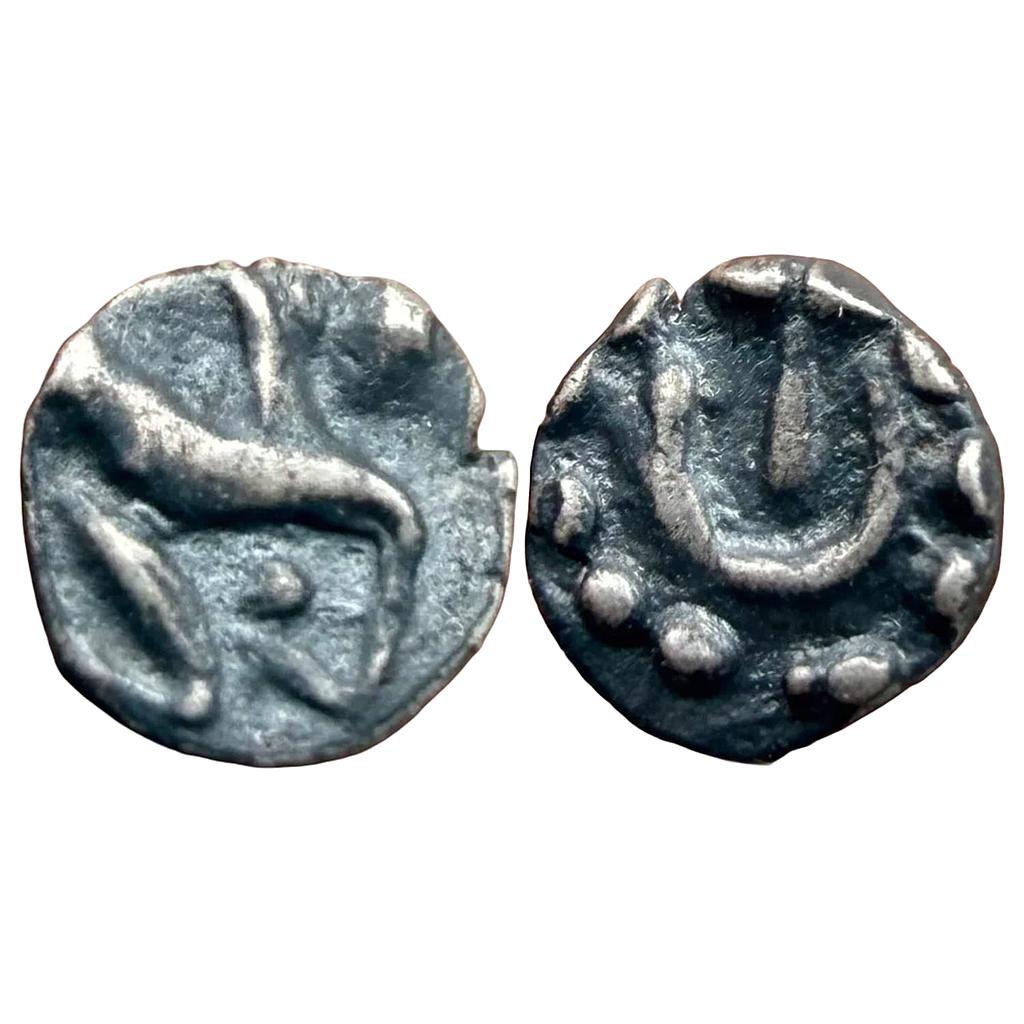Hindu Medieval Vijayanagar Period Silver Tara
