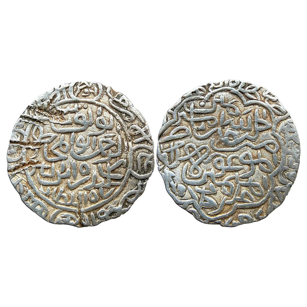 Bengal Sultanat Sikandar Bin Ilyas Hadrat Firuzabad Mint by style Silver Tanka