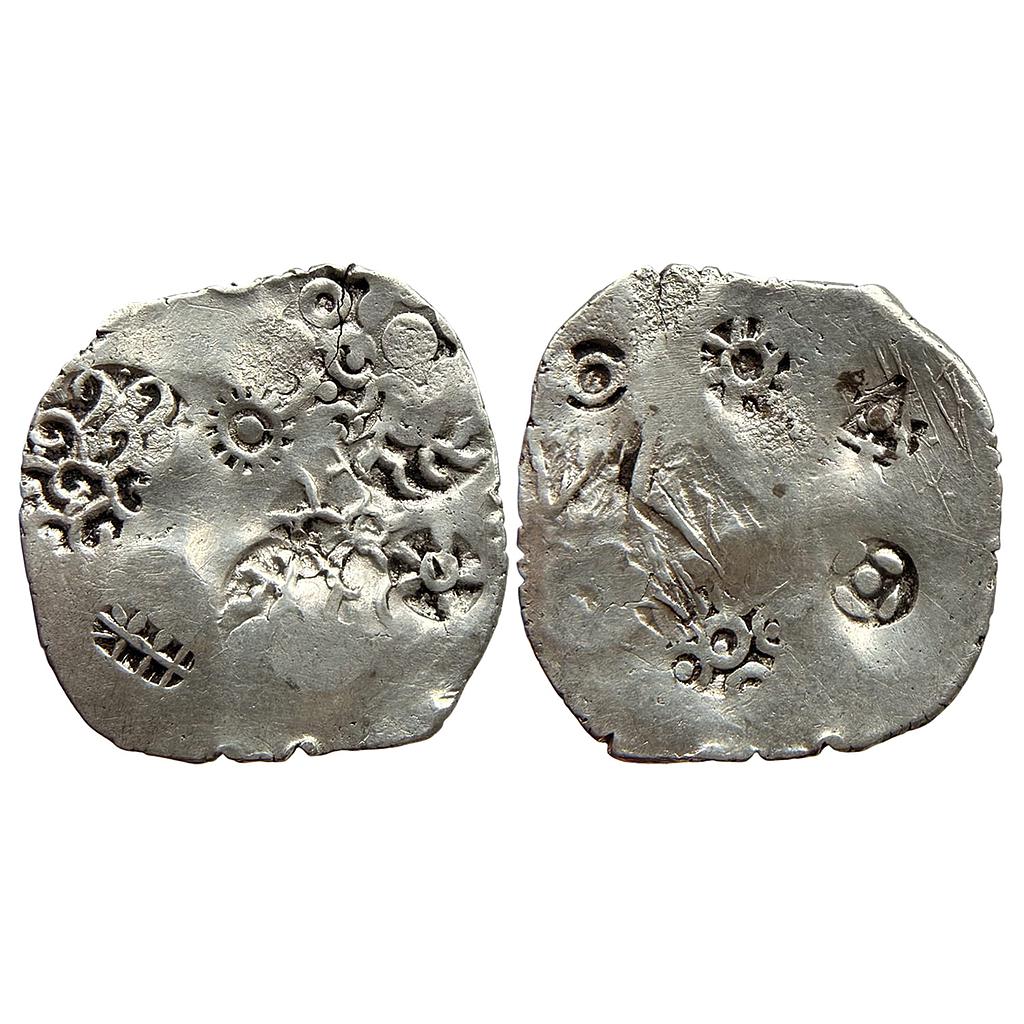 Ancient Punch Marked Coinage Middle Ganga Valley Kashi Mahajanapada Silver Vimshatika
