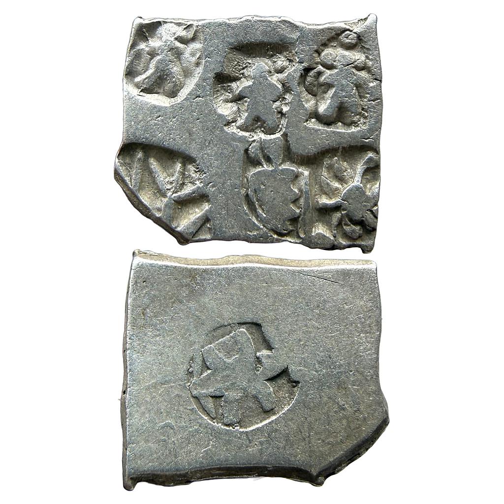 Ancient Punch Marked Coinage Mauryan Empire Series 7 Silver Karshapana