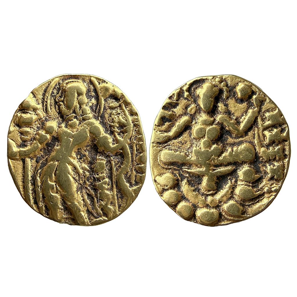 Ancient Guptas Chandragupta II Archer type Gold Dinar