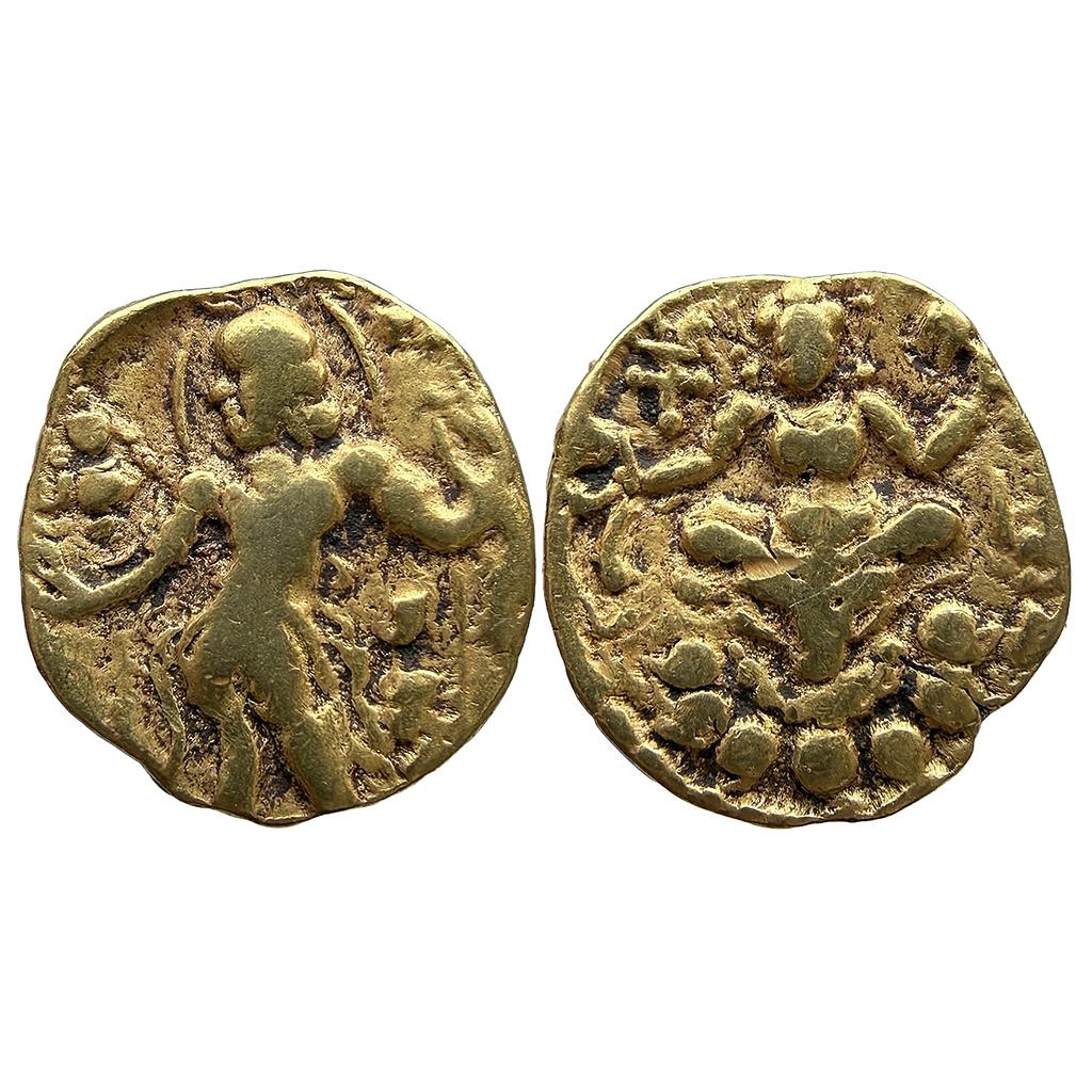 Ancient Guptas Chandragupta II Archer type Gold Dinar
