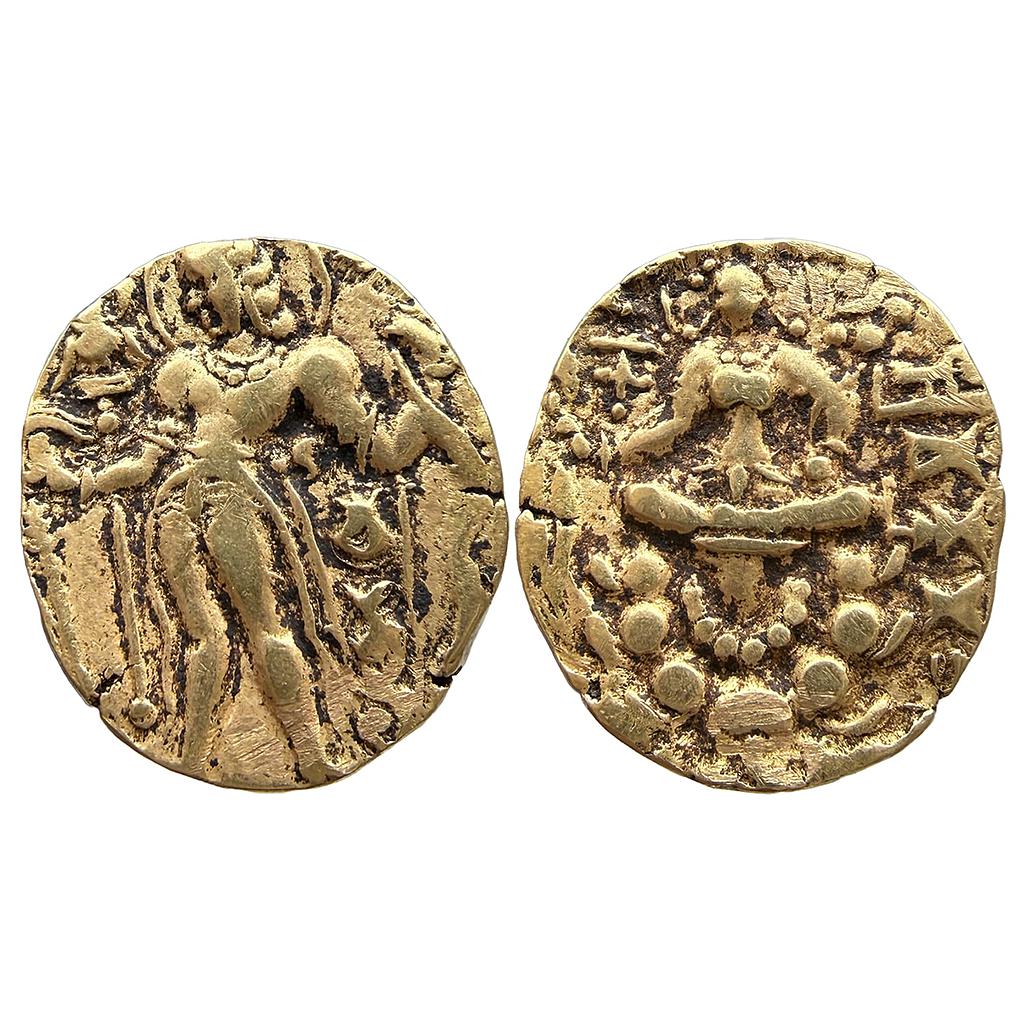 Ancient Guptas Chandragupta II Archer type Gold Dinar