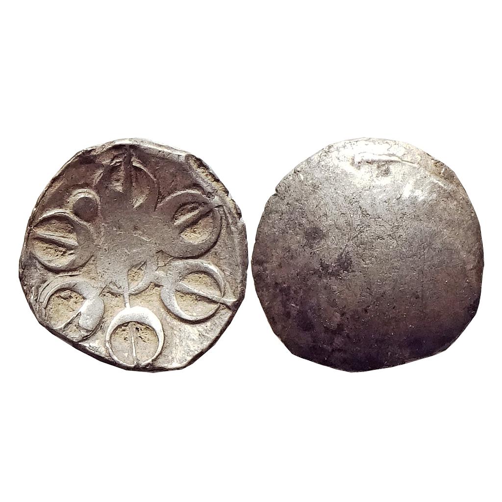 Ancient, Gandhara Janapada, Punch Marked Coinage, Silver Shana, 1/8 Shatamana